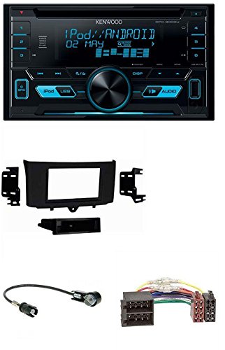 Kenwood DPX-3000U 2DIN USB AUX MP3 CD Autoradio für Smart ForTwo 10-15 ISO Profiversion