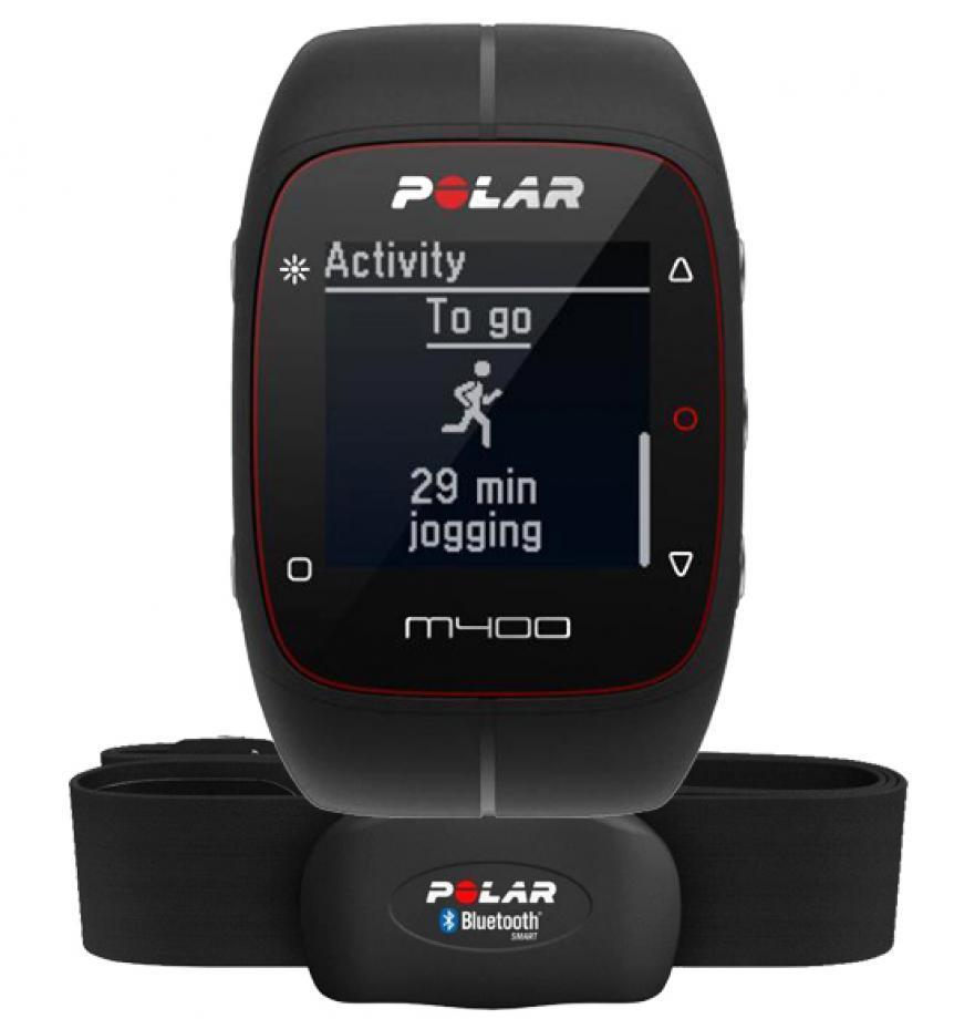 Polar M400 HR GPS Laufuhr Schwarz Trainingscomputer Herzfrequenzsensor