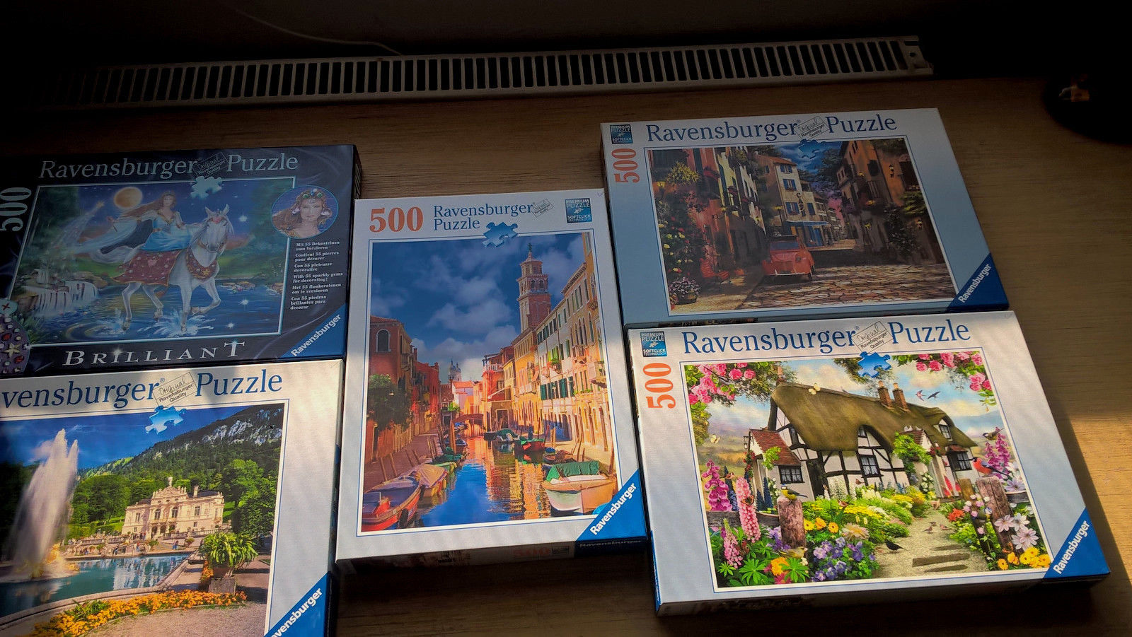 Puzzle Konvolut Ravensburger 5 x 500 Teile 