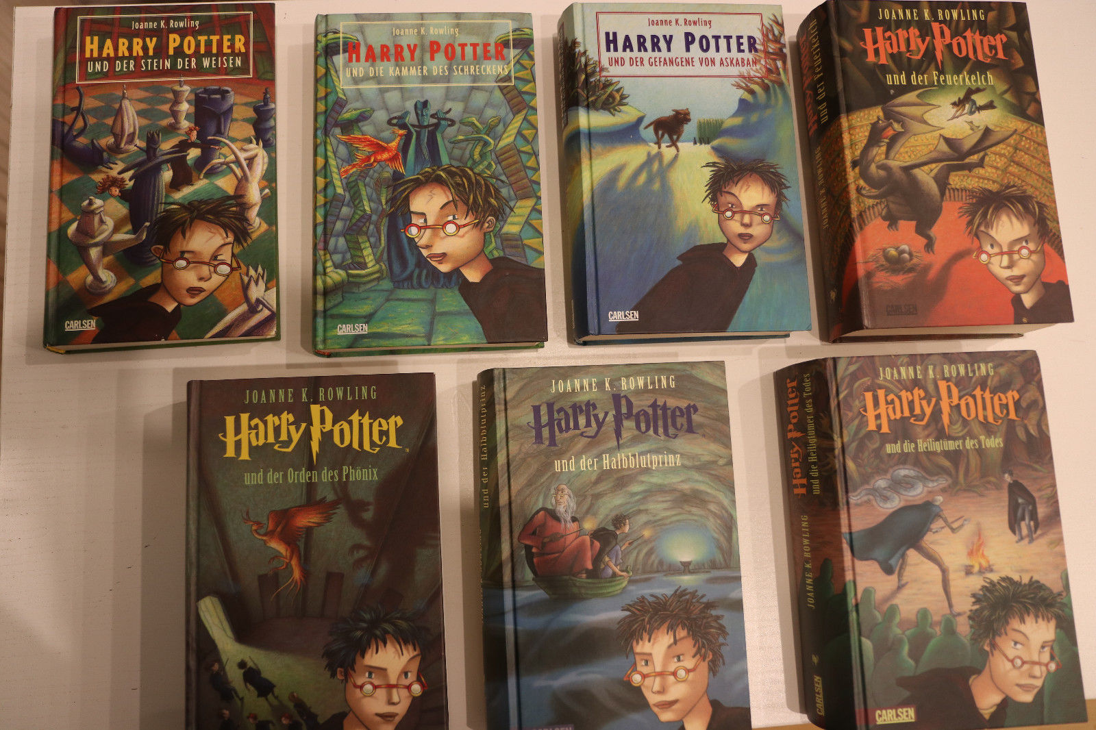 Harry Potter Bücher, gebunden, Band 1-7, sehr gut erhalten