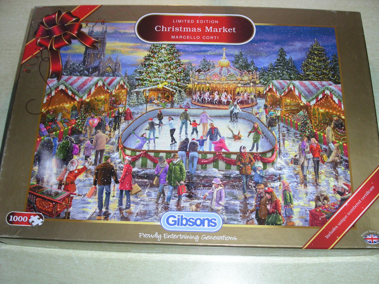 puzzle Gibsons Christmas market limited edition 1000 teile