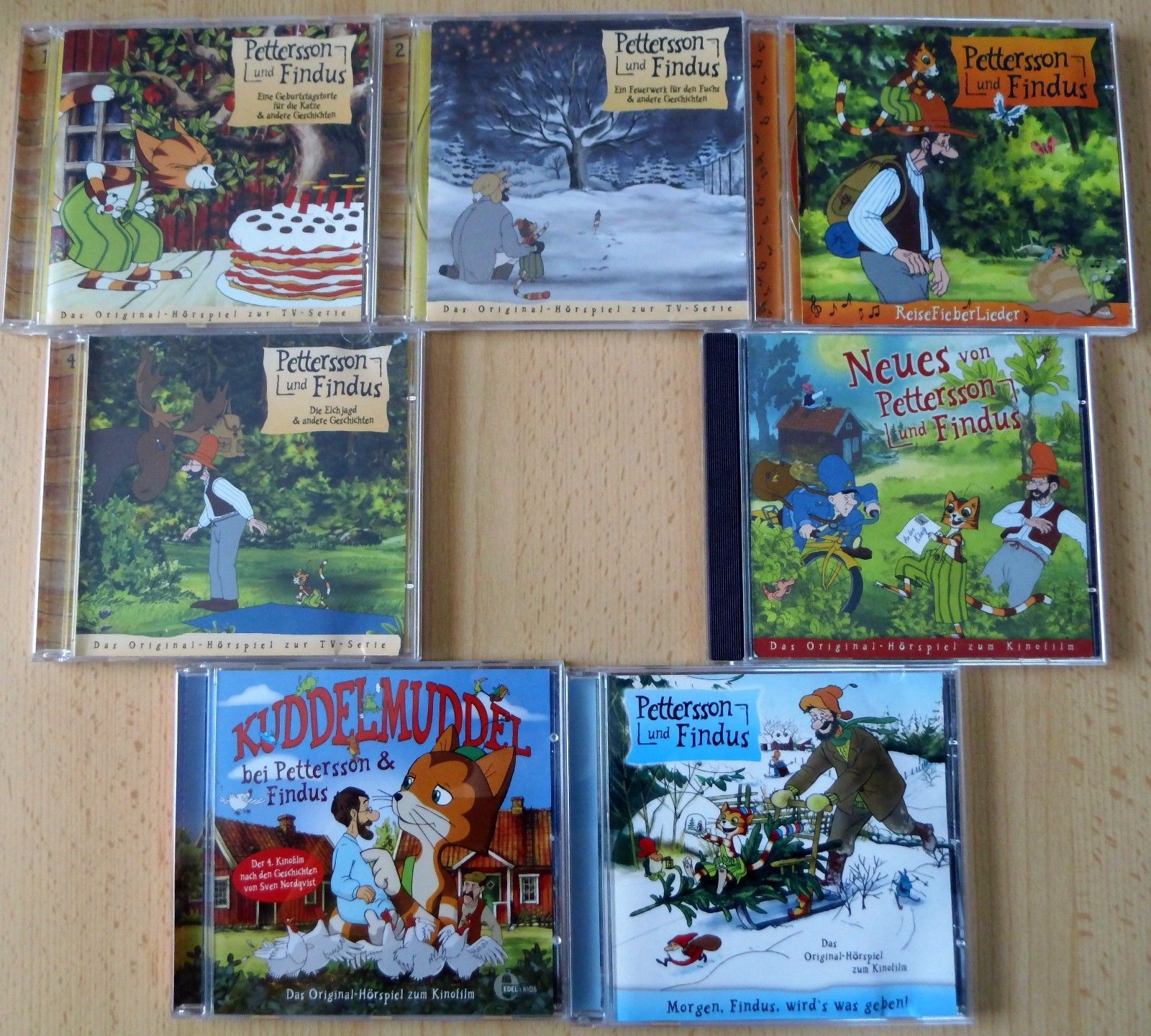 CD Hörspiele Sammlung Kinder 7 Stück PETTERSON UND FINDUS