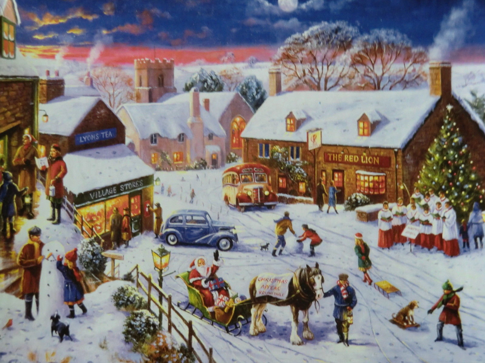 Sunsout Jigsaw Puzzle `Christmas Appeal` Bald ist Weihnachten! 1000 Teile *TOP*