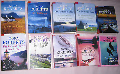 Nora Roberts Bücher Sammlung 10 Taschenbücher Romane Bücherpaket Konvolut 