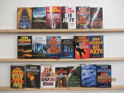 John Grisham 19 Bücher Romane Krimi Thriller Kriminalromane 