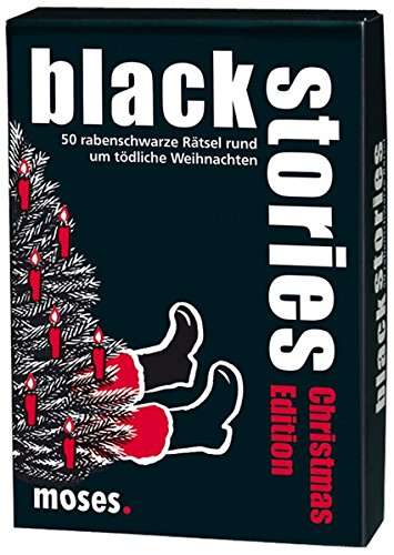 moses. black stories Christmas Edition | 50 rabenschwarze Rätsel | Das Krimi Kartenspiel