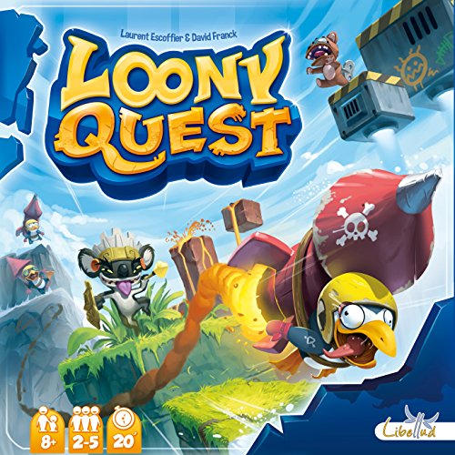 Libellud 002571 - Loony Quest, Brettspiel