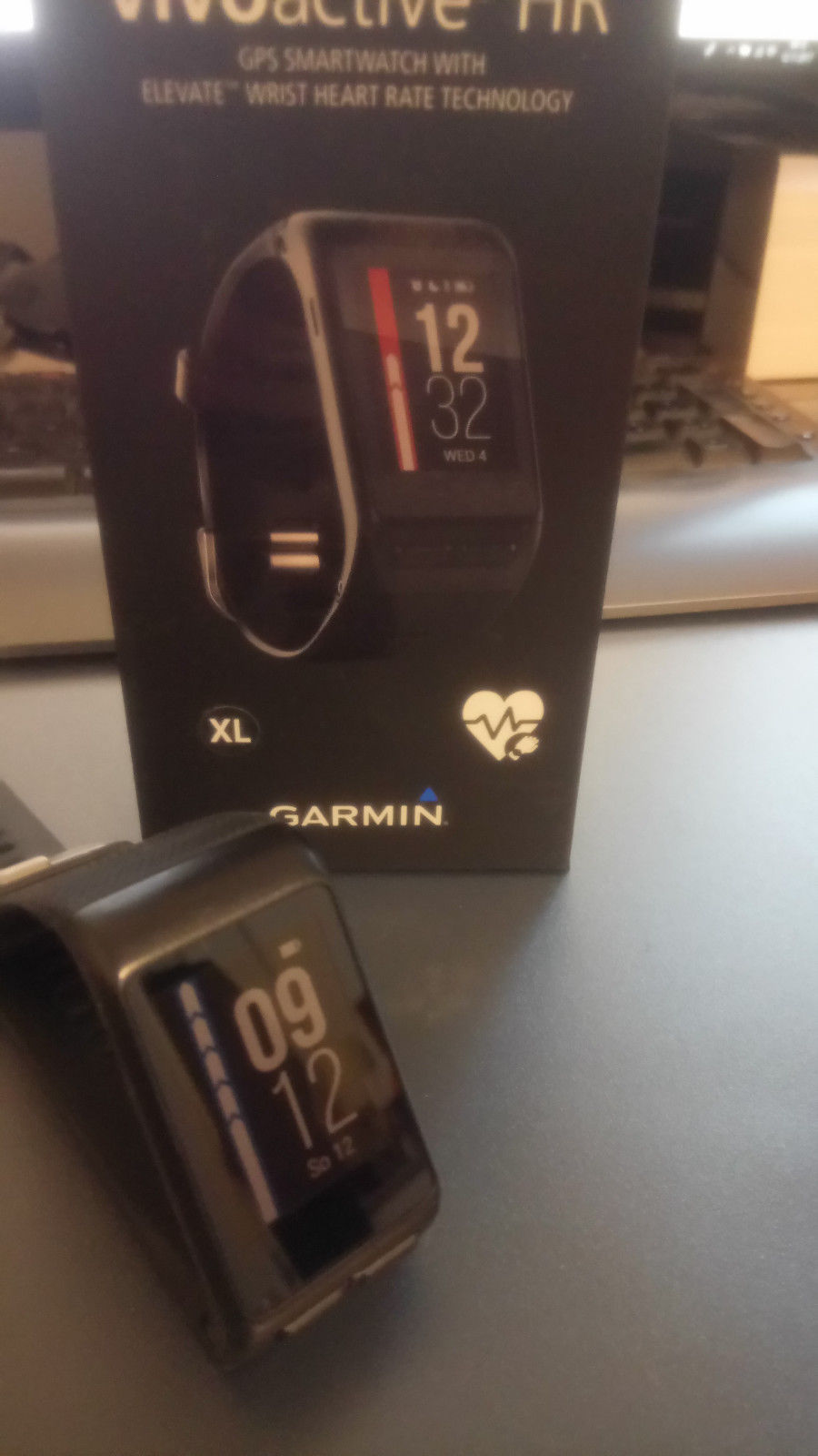 GARMIN Vivoactive HR XL Sport-GPS-Smartwatch mit Herzfrequenzmessung
