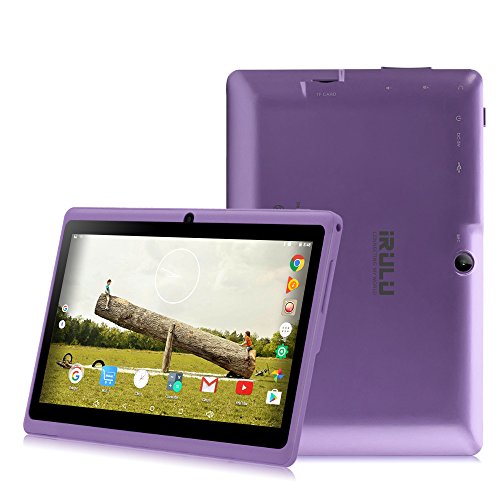 iRULU eXpro 3 Tablet (X3),Google Android 6.0,Quad Core,HD 1024x600,Dual Kamera WiFi 8GB 3D Spiel unterstützt,7 Zoll Tablet mit GMS Certified (Violett 8GB)