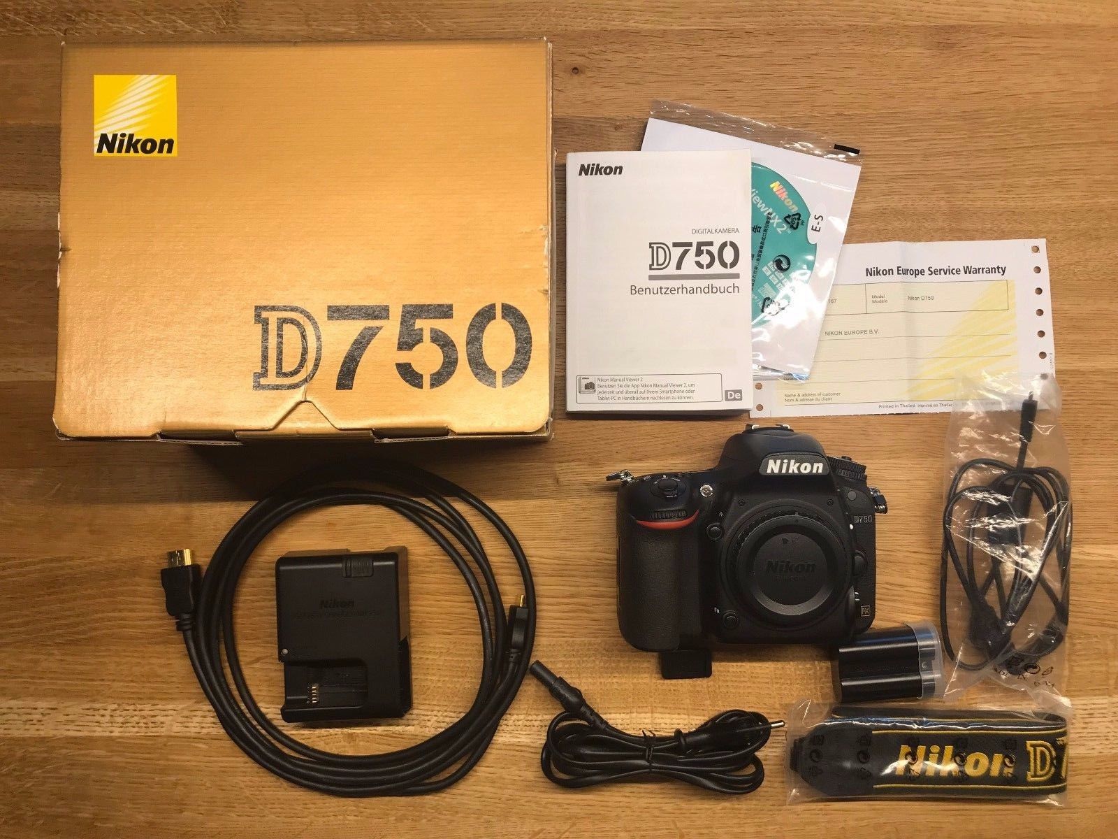 Nikon D D750 24.3 MP SLR-Digitalkamera - Schwarz (Nur Gehäuse) (so gut wie neu!)