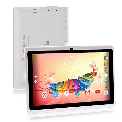 iRULU eXpro 3 Tablet (X3),Google Android 6.0,Quad Core,HD 1024x600,Dual Kamera WiFi 16GB 3D Spiel unterstützt,7 Zoll Tablet mit GMS Certified (Weiß 16GB)
