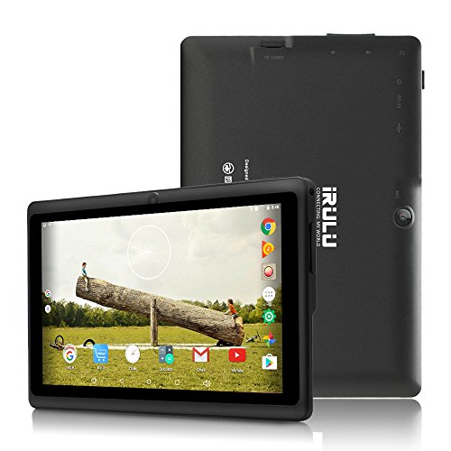 iRULU eXpro 3 Tablet (X3),Google Android 6.0,Quad Core,HD 1024x600,Dual Kamera WiFi 8GB 3D Spiel unterstützt,7 Zoll Tablet mit GMS Certified (Schwarz 8GB)