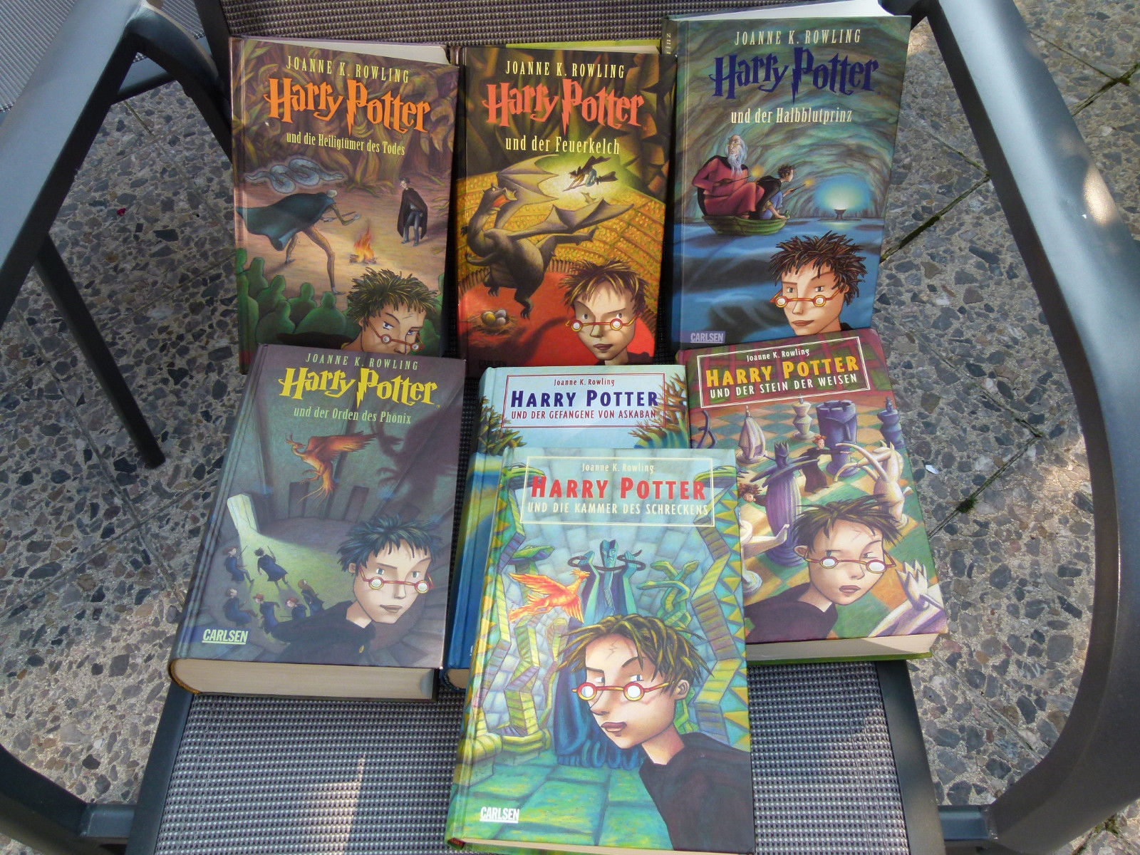 Harry Potter Bücher, Band 1-7,  Joanne K. Rowling, gebunden