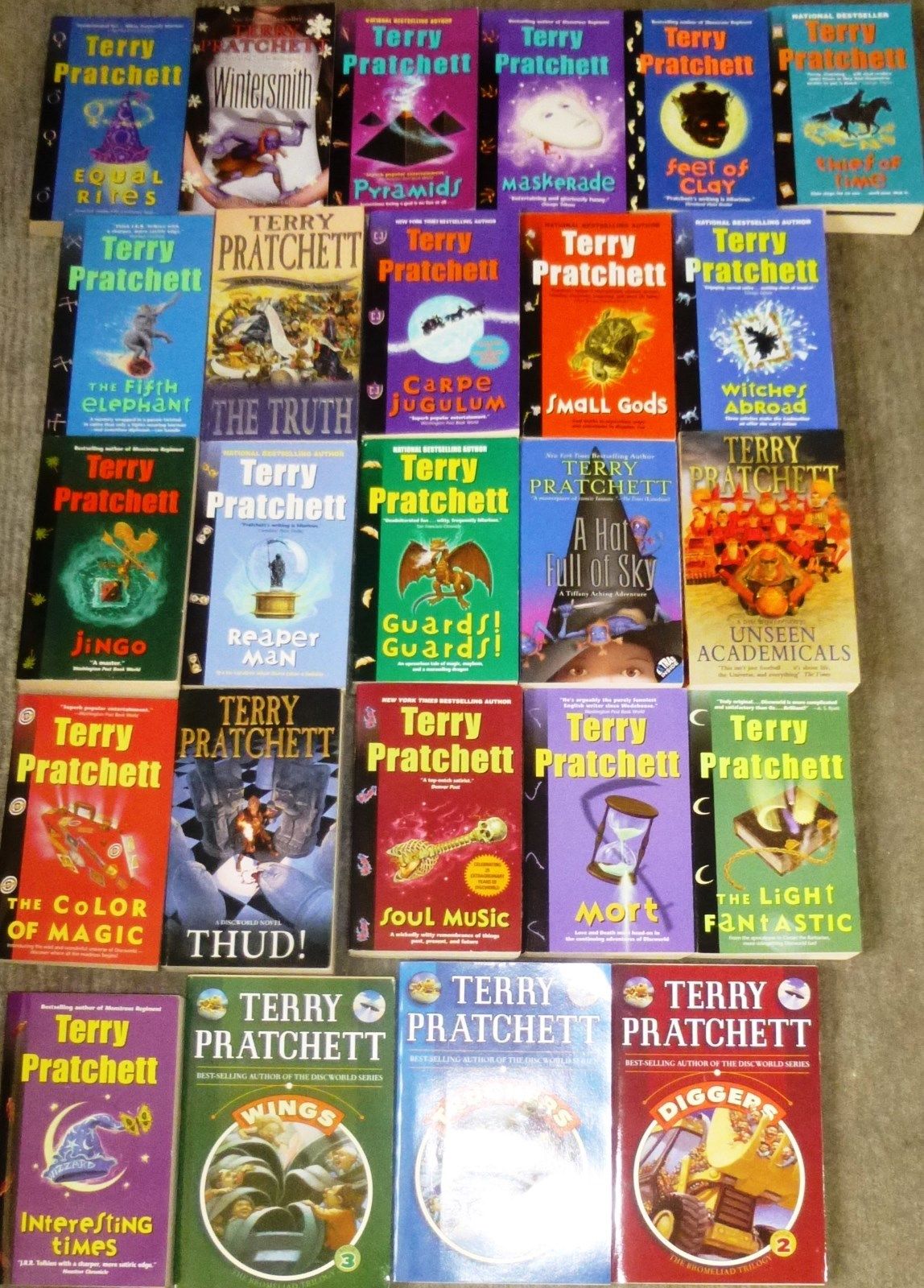 Fantasy, Terry Pratchett, 25 Romane in englischer Sprache, Taschenbuch