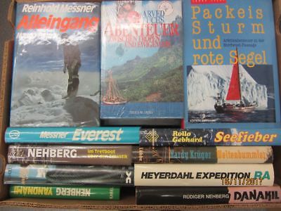 33 Bücher Abenteuer Abenteuerer Messner Arved Fuchs Nehberg Heyerdahl u.a.