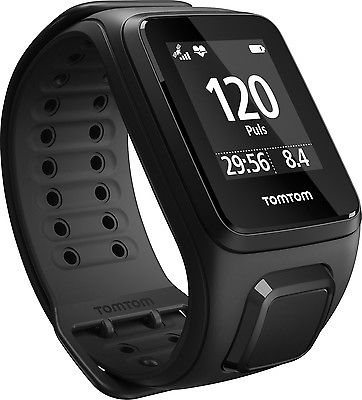 TomTom Spark Cardio Fitness - GPS-Uhr, Größe L, schwarz