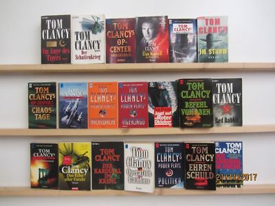 Tom Clancy 20 Bücher Romane Krimi Thriller Psychothriller Politthriller 
