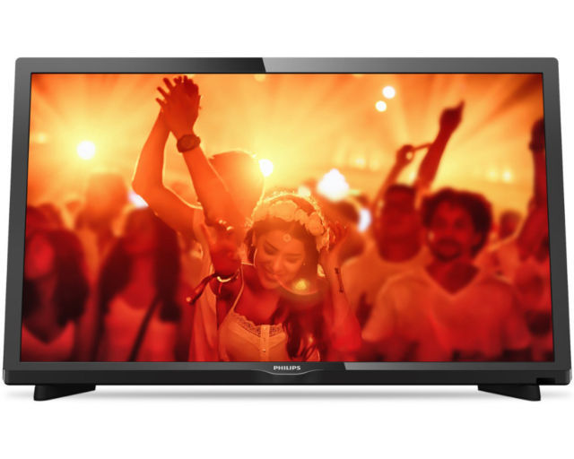 PHILIPS 24PHS4031/12 LED TV (Flat, 24 Zoll, HD-ready) 4000er Serie DVB-T2 HD NEU