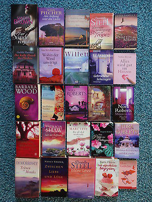 Bücherpaket 25 Liebesromane Frauenromane Roberts Sendker Willett Morrissey Brown