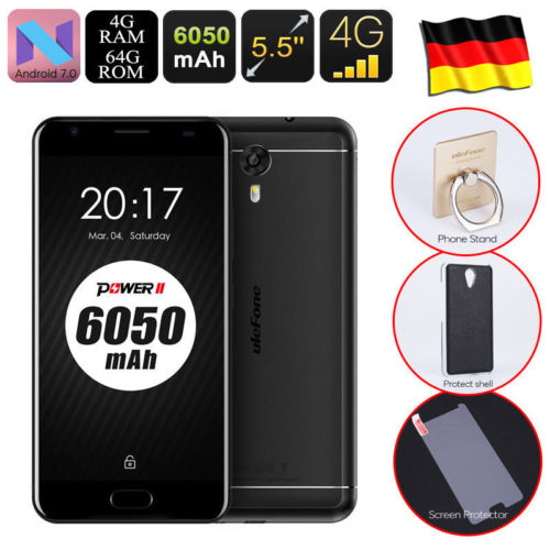64GB+4GB 4G Android7.0 MT6750T Power 2 Smartphone 5,5 Zoll Mobile Phone Handy EU