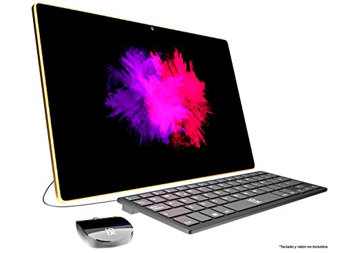 'Primux Iox All-in-One, Computer mit 17.3 HD-Touchscreen (Intel Celeron N3350 2.41 GHz, 4 GB DDR3L SDRAM, 32 GB Speicher, HDMI, USB 3.0/2.0), goldfarben