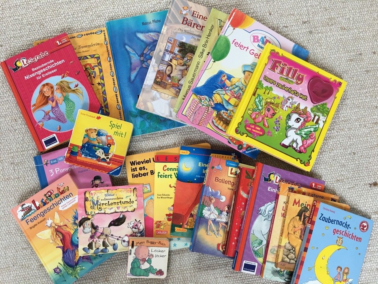 Bücherkiste: 20 Kinderbücher für Leseanfänger, 5-8 Jahre Kinderbuch Paket
