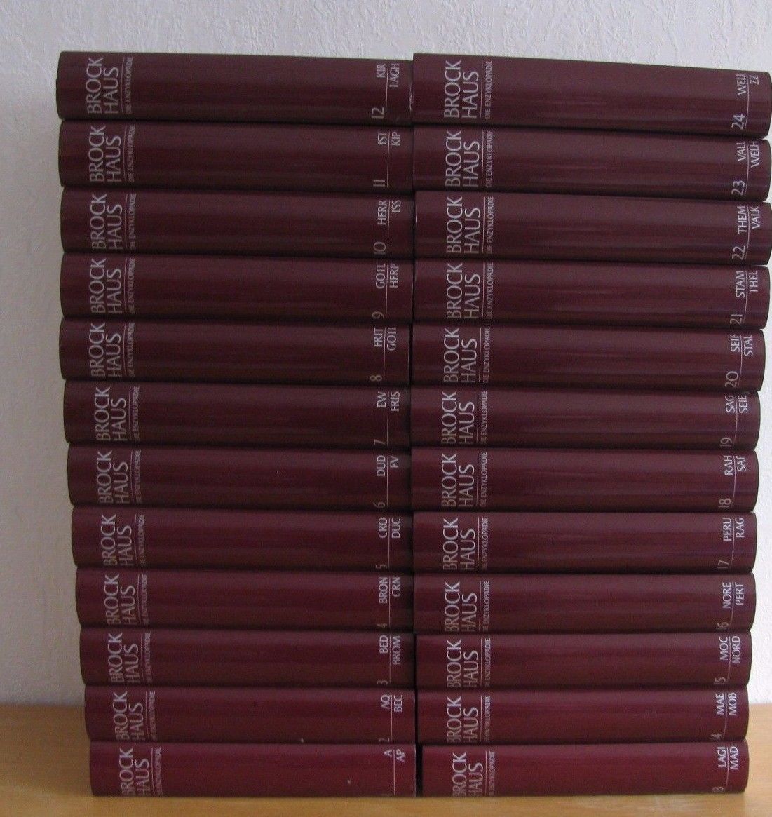 Brockhaus Enzyklopädie 24 Bände 20. Auflage Studienausgabe - TOP Zustand