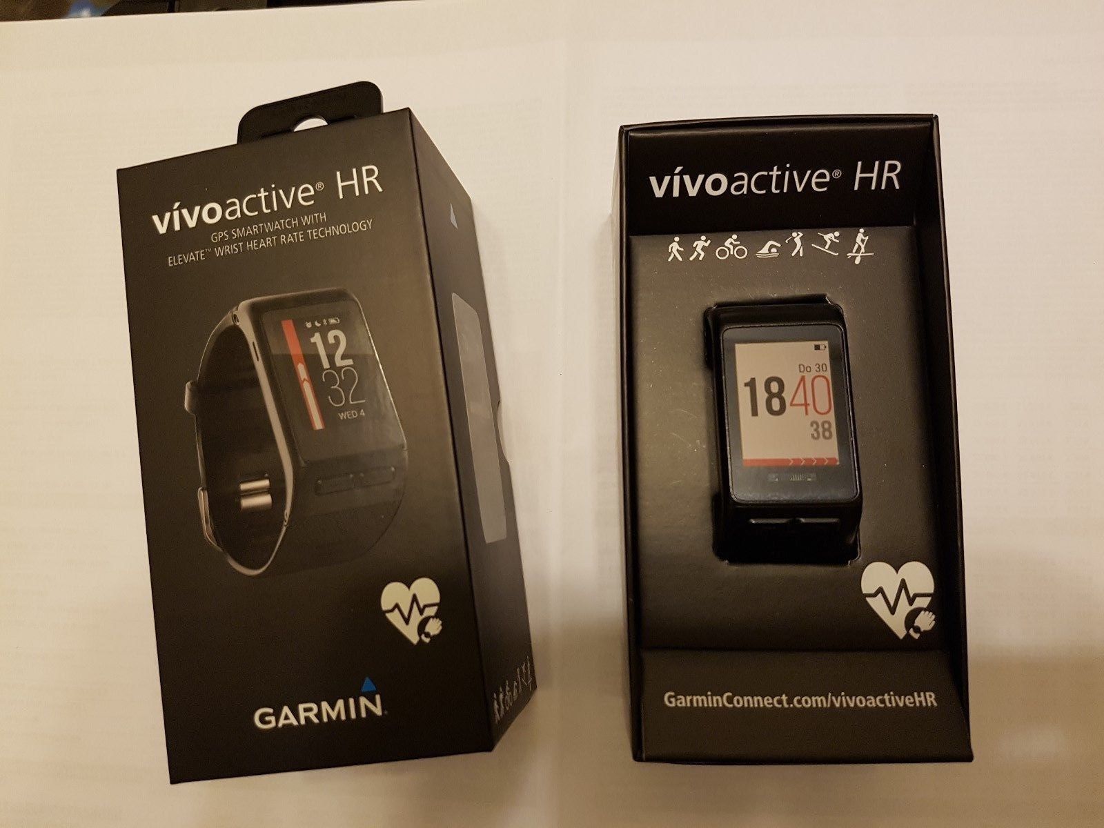 GARMIN VIVOACTIVE HR Fitness Tracker Smartwatch GPS Sport Uhr - WIE NEU! 