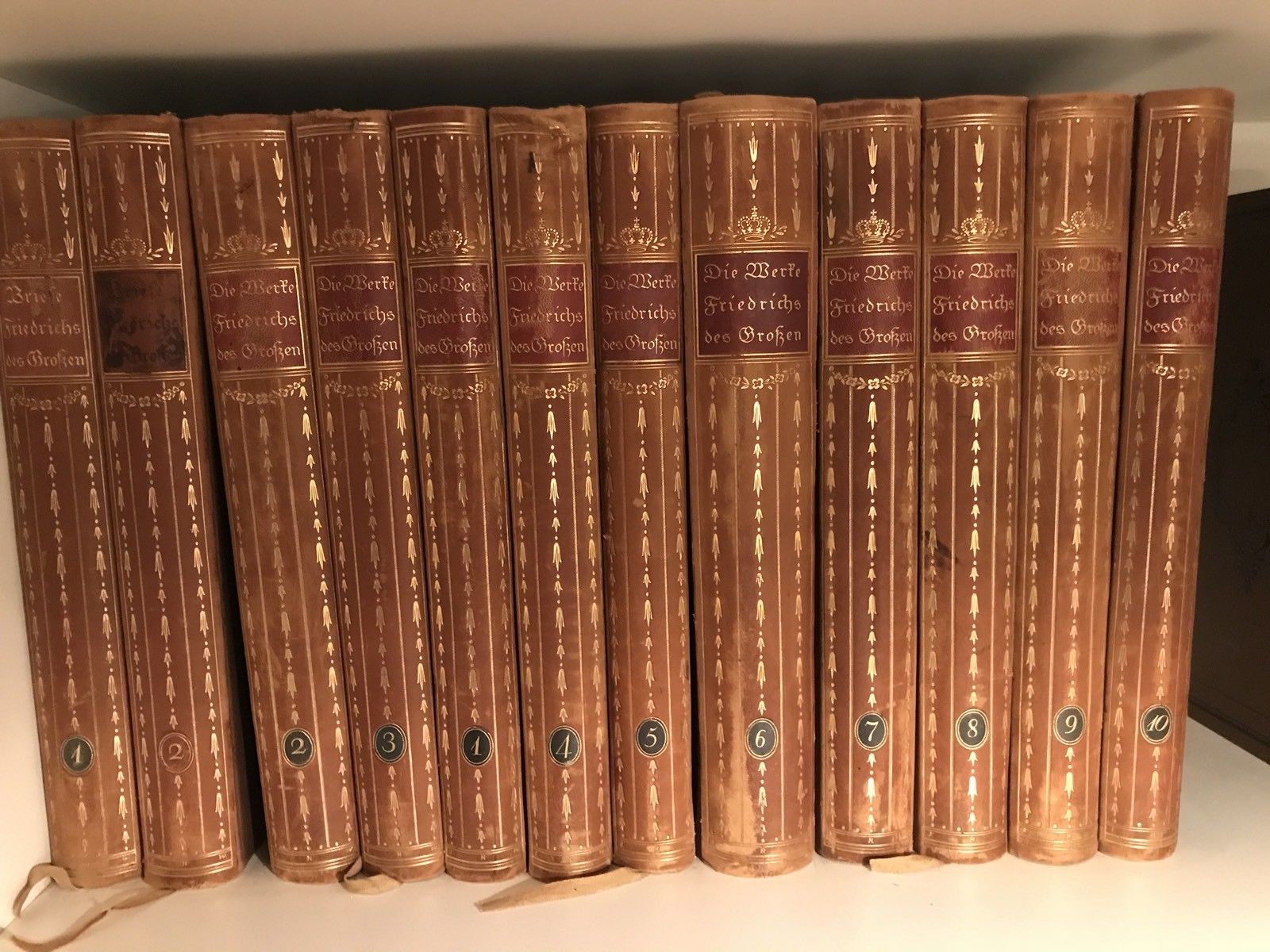 Die Werke Friederich des Großen von 1913  12 Wunderschöne Große Bände  