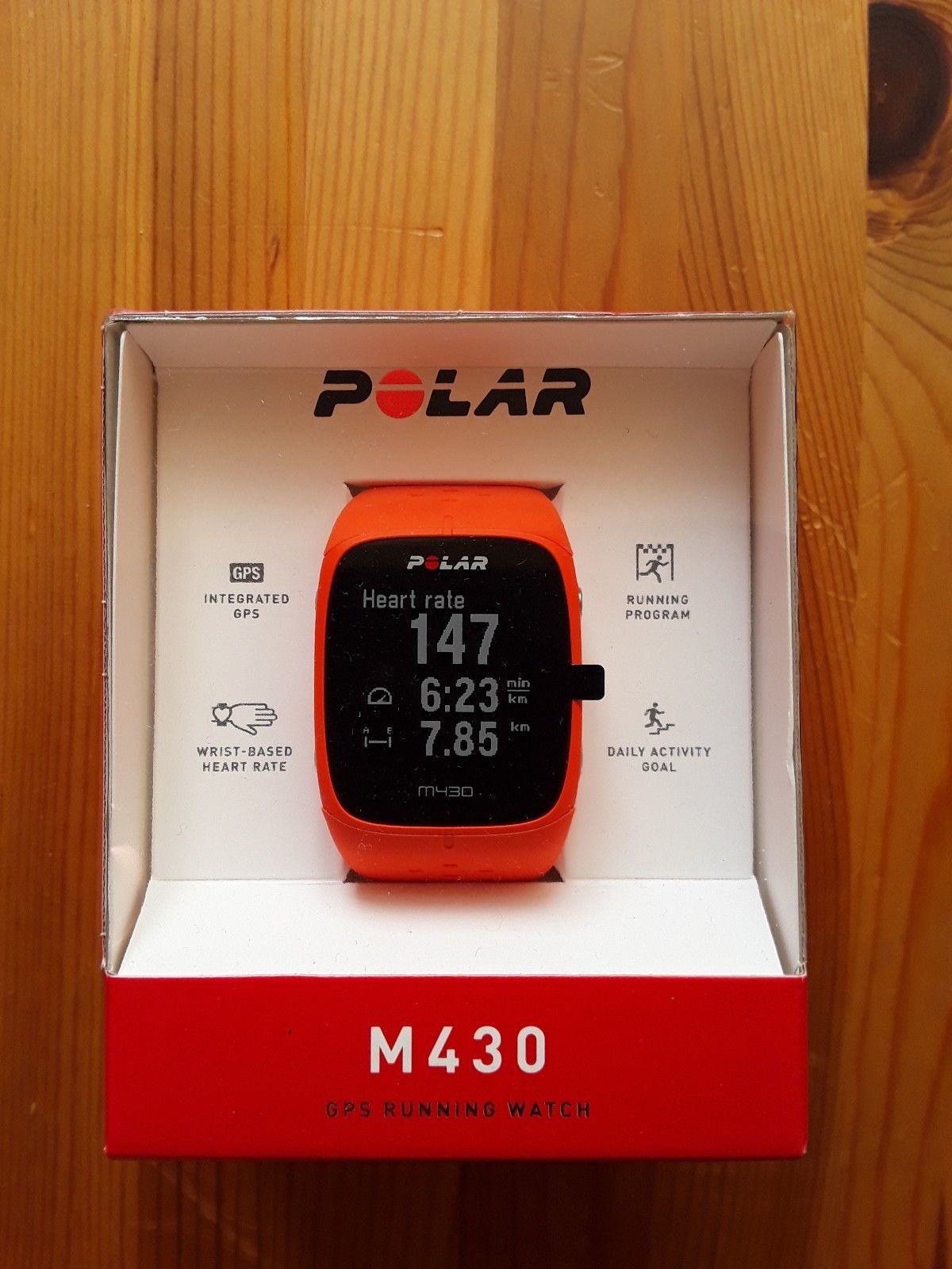 Polar M430 GPS Running Sportuhr orange NEU
