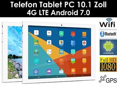 64GB 10.1 Zoll Telefon Tablet PC Android 7.0 Dual SIM/Kamera GPS LTE,4G,WIFI,NEU
