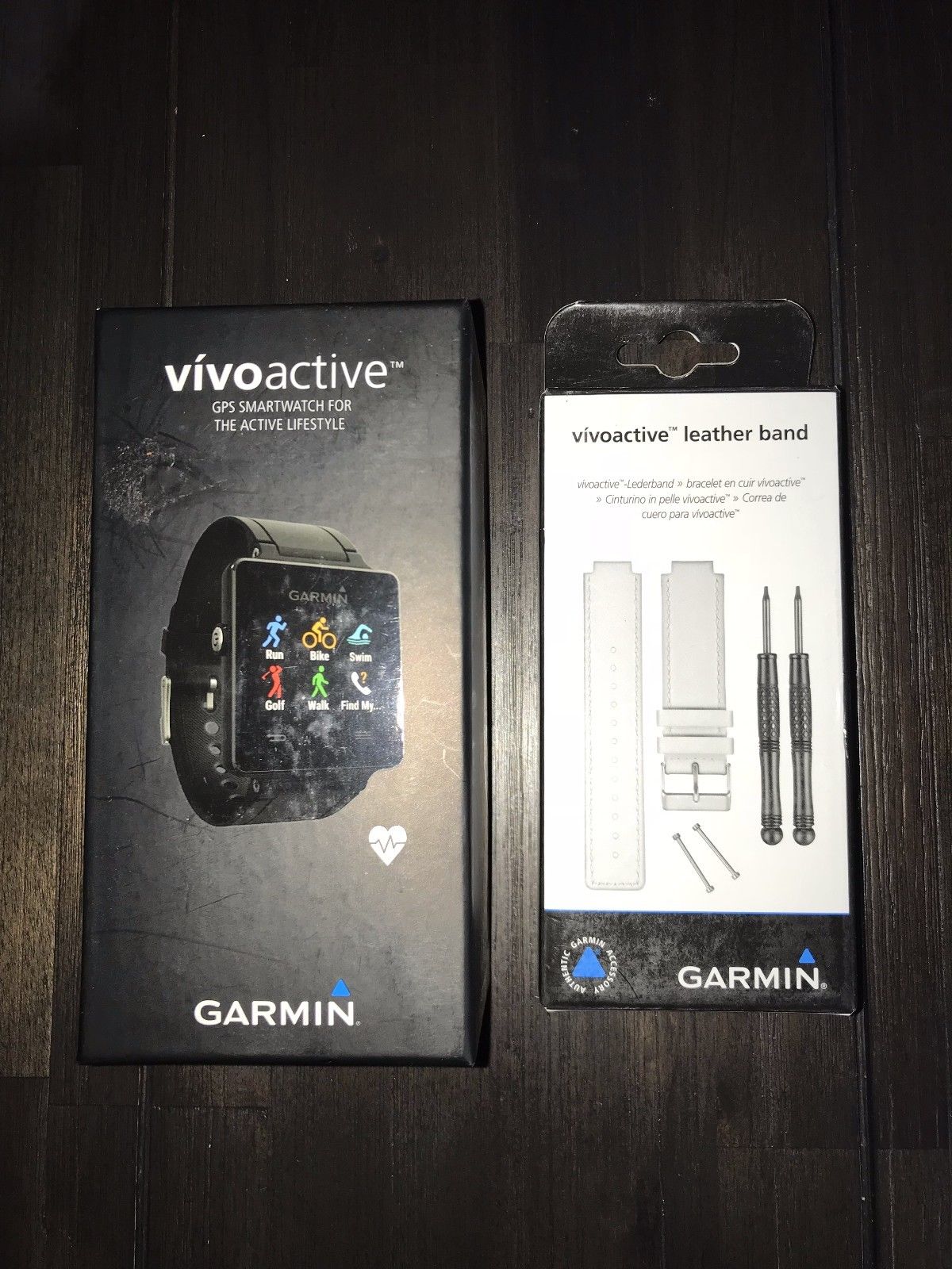 Garmin vivoactive Sport GPS-Smartwatch MIT HR Brustgurt und Extra Zusatzarmband