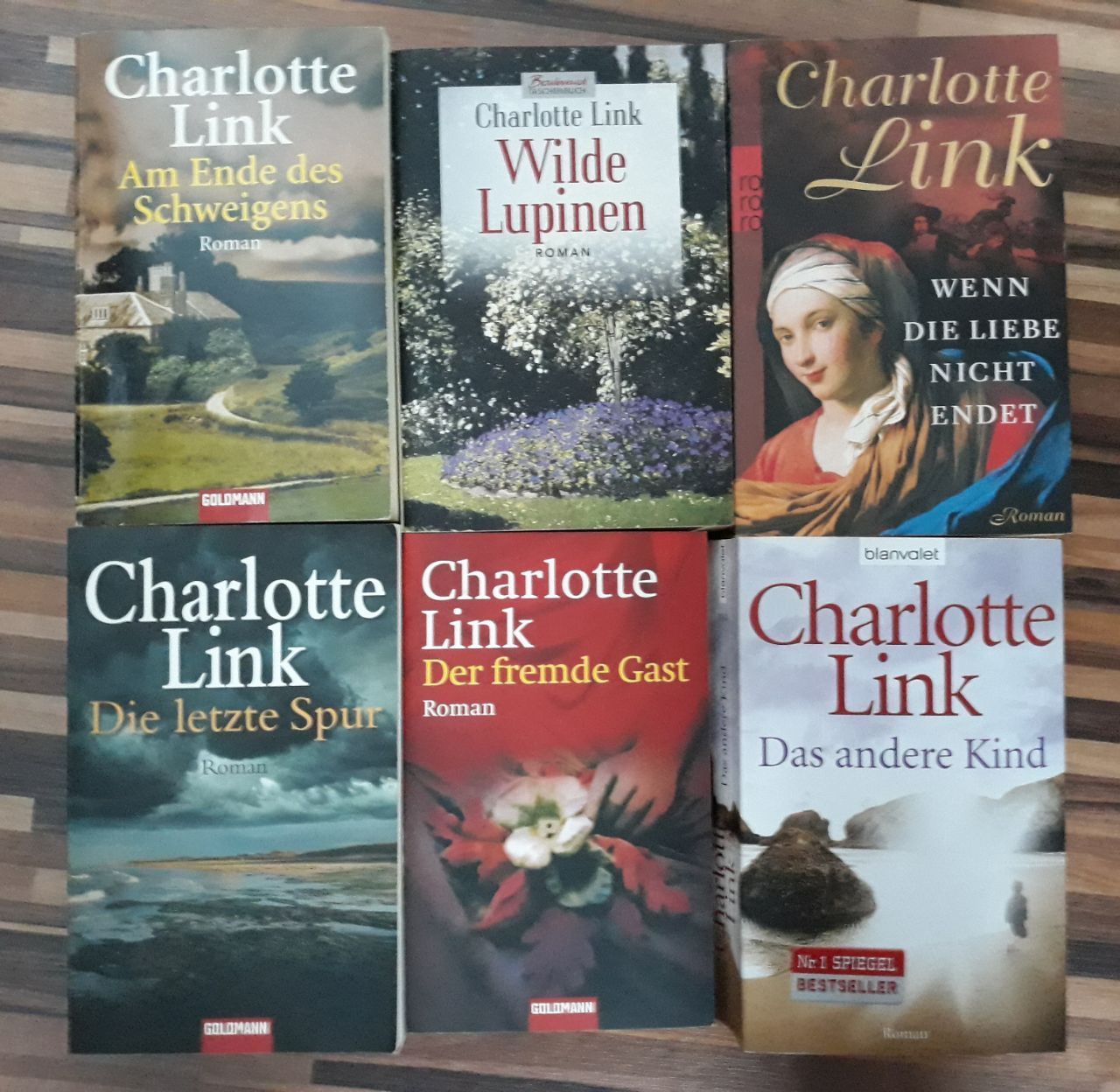 Bücher Sammlung Paket Krimi /Thriller Frauenromane Charlotte Link 6Stck