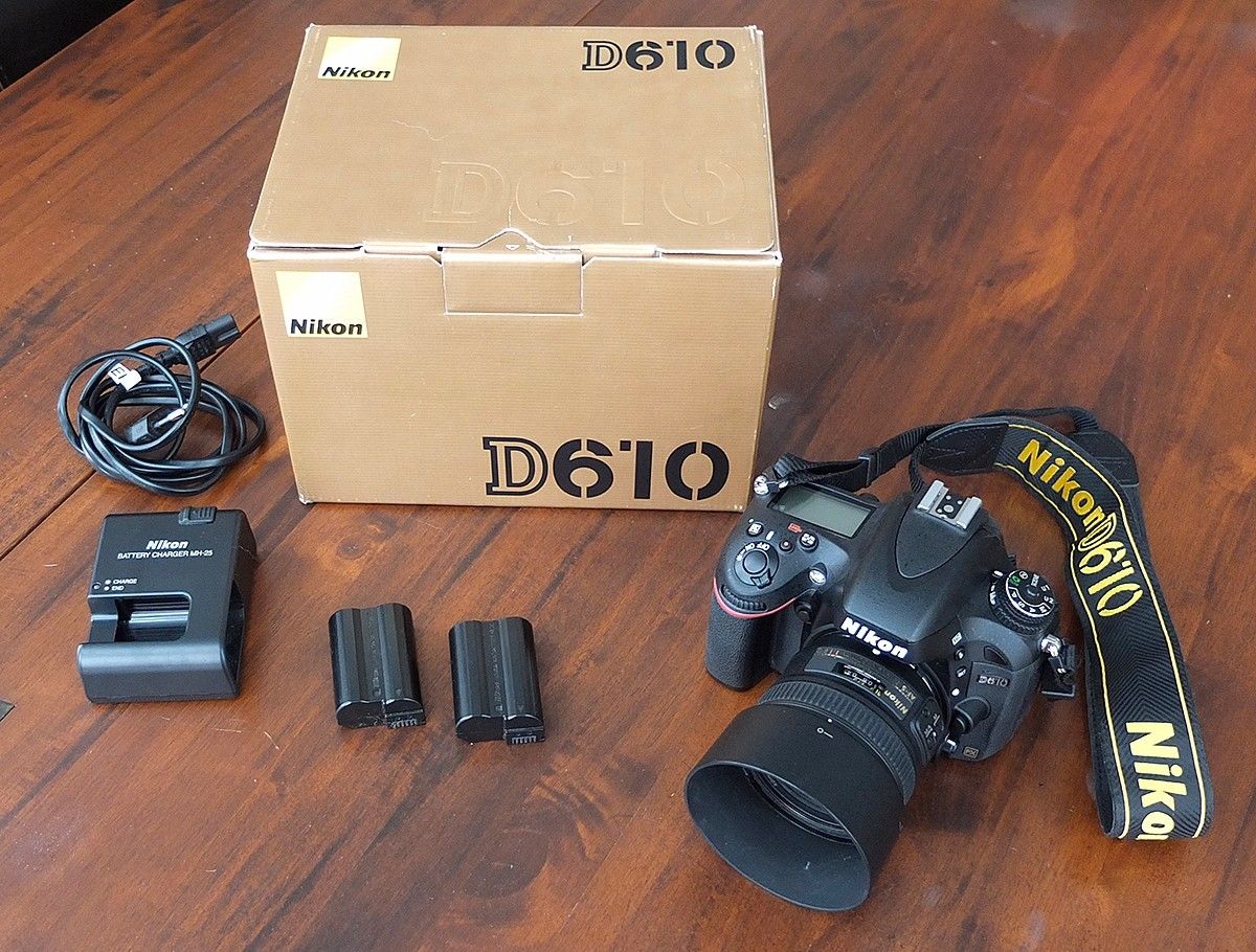 Nikon D D610 24.3 MP SLR-Digitalkamera - Schwarz inkl. Nikon 50 mm 1.G Top 