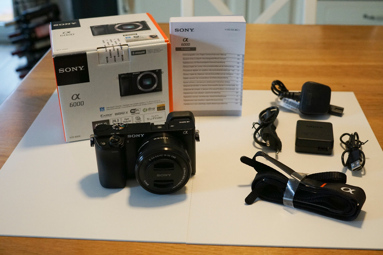 Sony Alpha ILCE-6000 24.3 MP SLR-Digitalkamera - Kit Objektiv 16-50mm - schwarz