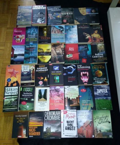 40 Krimi Bücher Bücherpaket Paket TB + Gebunden Top!!