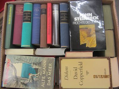 39 Bücher Romane internationale KlassikerZola Hugo Tolstoi Steinbeck u.a.