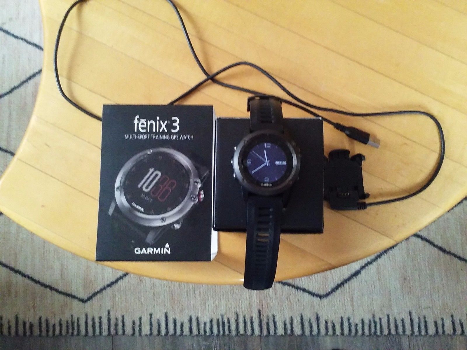 GARMIN fenix 3, grau schwarz, 010-01338-01, GPS Multisportuhr, Smartwatch-Funkt.