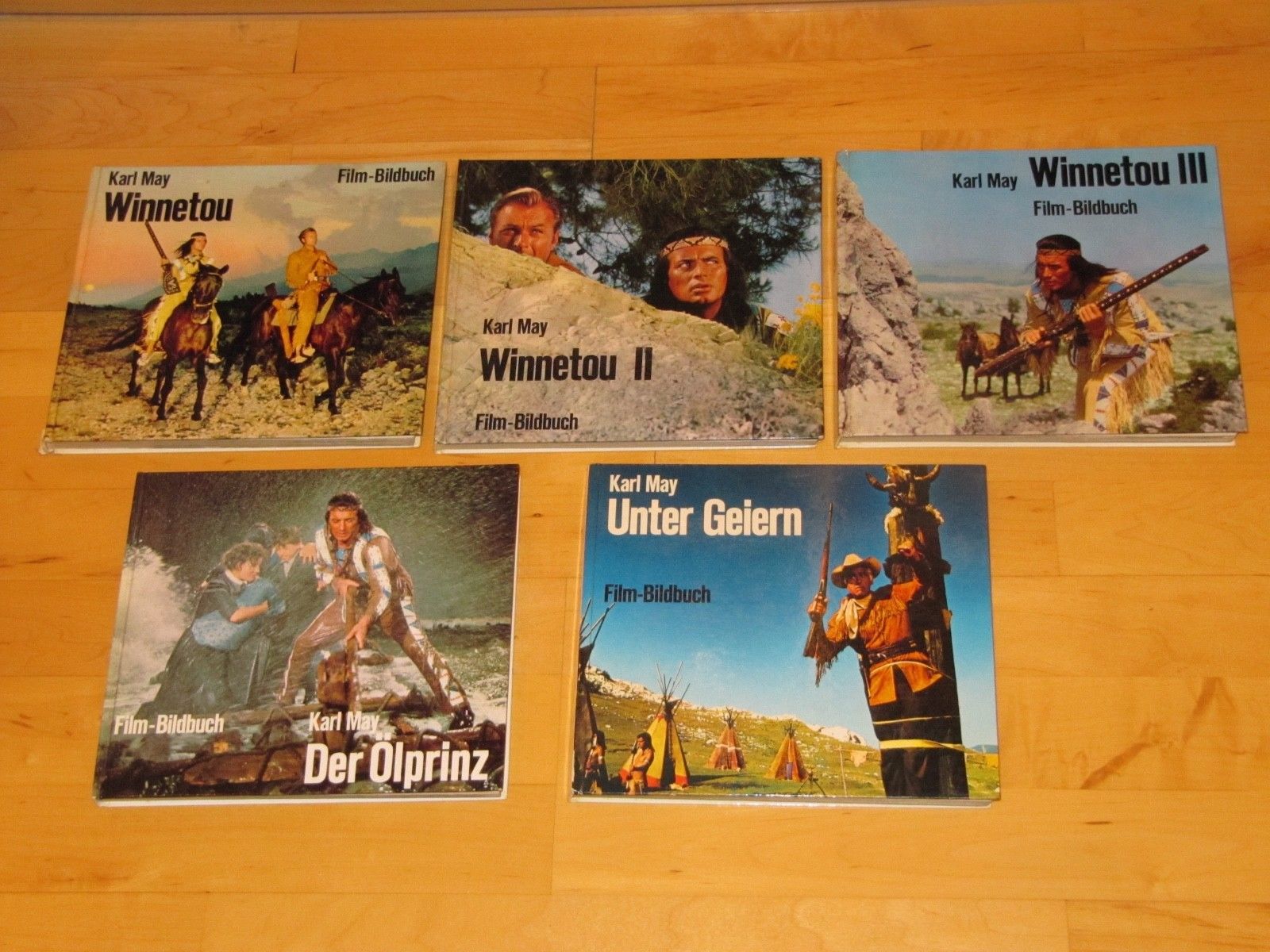 5 Karl-May-Filmbücher des Phoenix Verlages (Scherz AG) von 1964 - 1966