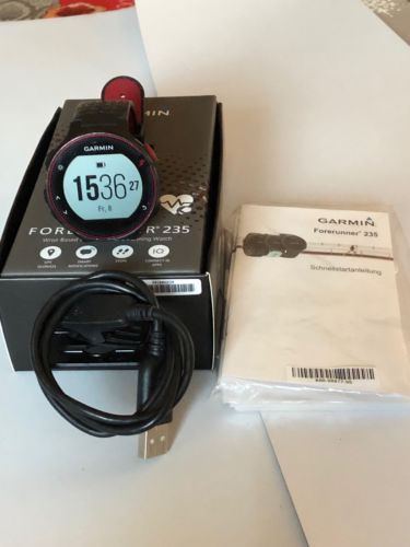Garmin Forerunner 235 schwarz - GPS-Laufuhr mit Herzfrequenzmessung