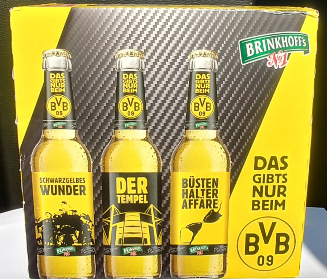 BVB 09 Bier Brinkhoffs Bier Weihnachtsgeschenk Fanbier Borussia Dortmund BVB 