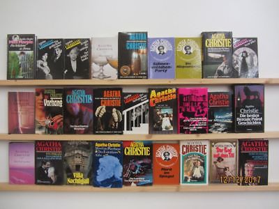 Agatha Christie 40 Bücher Romane Krimi Kriminalromane in 27 Büchern