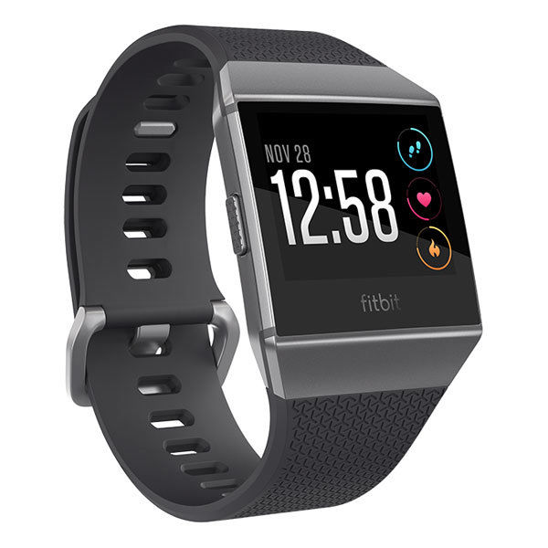 Fitbit Ionic GPS Sport Smartwatch NFC Herzfrequenzmessung wasserfest Grau