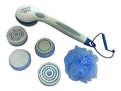 Spin Spa Massagebürste Badebürste Körperbürste Rückenbürste - batteriebetrieben
