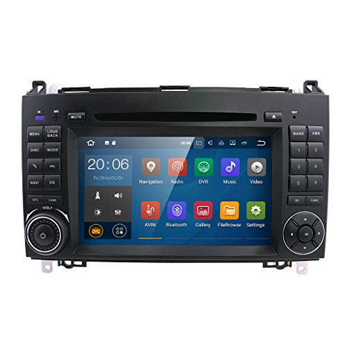 Android 7.1 GPS DVD USB SD Bluetooth Autoradio 2 Din NAVI Mercedes Sprinter/Vito W639/Viano/B200/B150/B170/A180/A150/B-Klasse W245/A-Klasse W169/VW Crafter/VW LT3