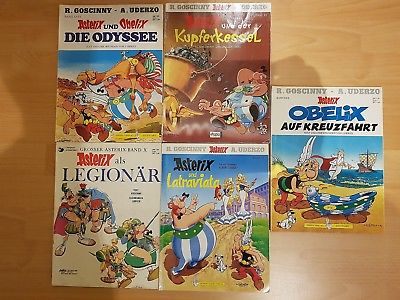 Asterix und Obelix 5 Exemplare aus Sammlung Band 10, 13, 26, 30 und 31