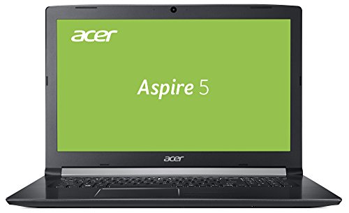 Acer Aspire 5 (A517-51-33MP) 43,9 cm (17,3 Zoll HD+) Multimedia Notebook (Intel Core i3-6006U, 8GB RAM, 1GB HDD, DVD, Win 10) schwarz