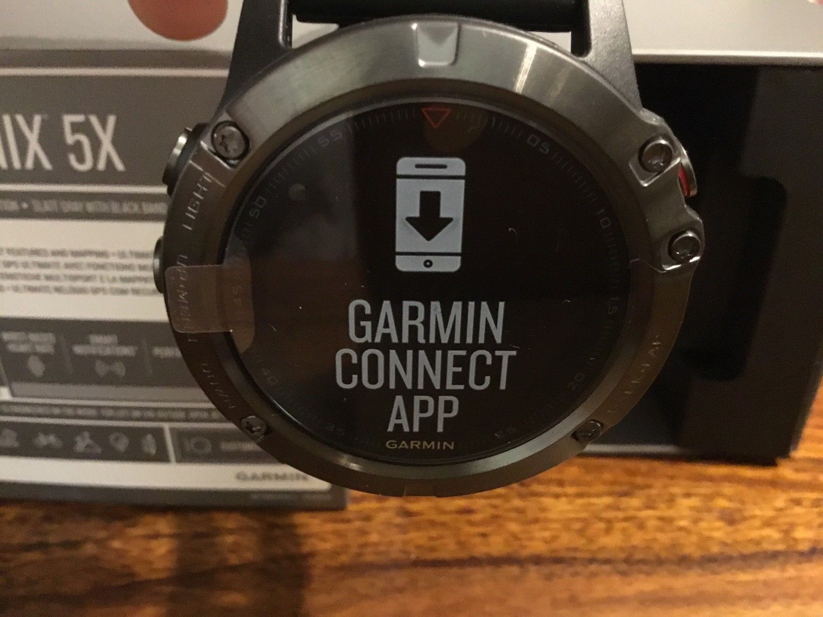 NEU Garmin Fenix 5X Saphir Edition - Grau mit schwarzem Armband 51 MM GPS UHR