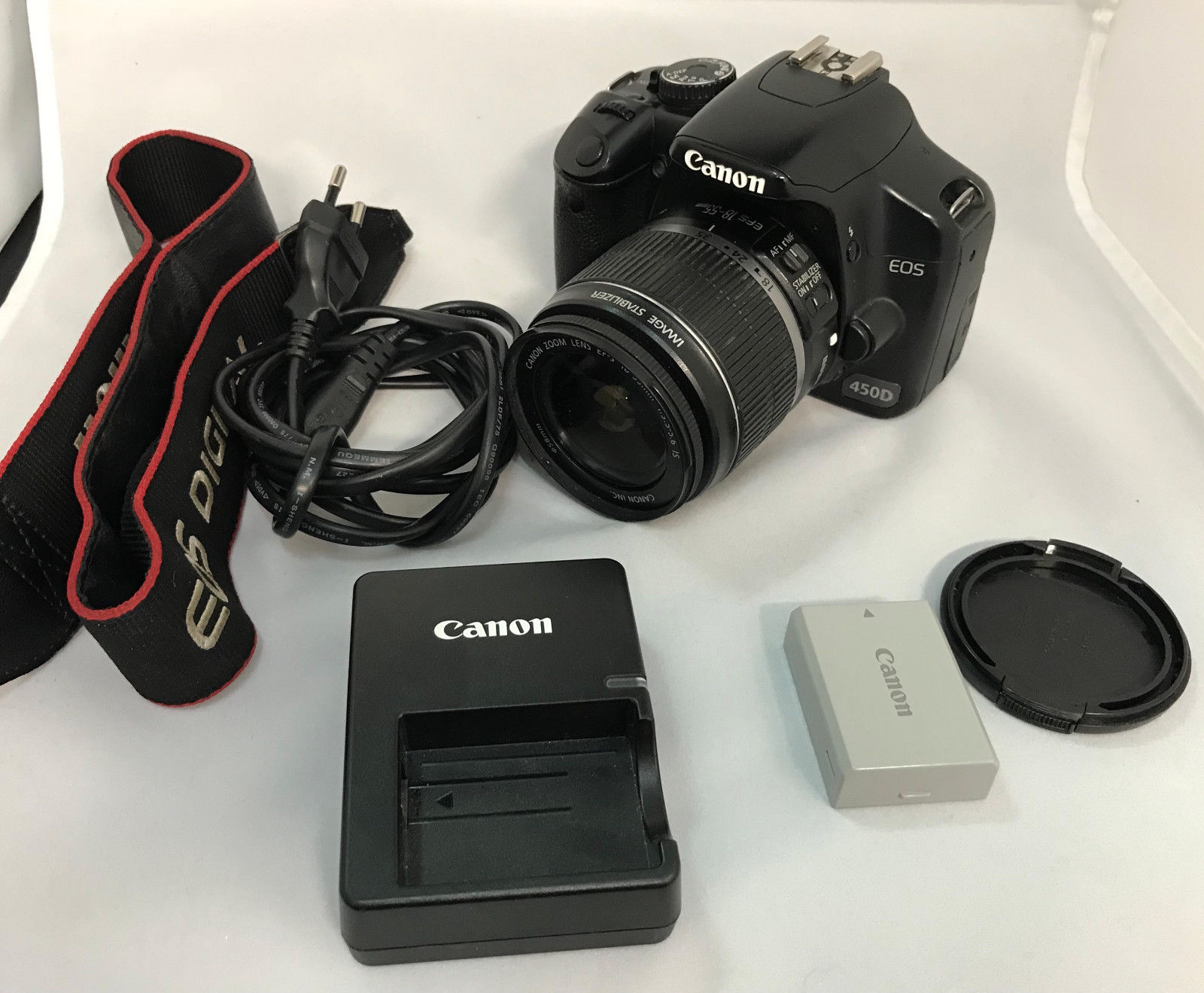 Canon EOS 450 D - digitale Spiegelreflex Kamera mit Objektiv 18-55mm