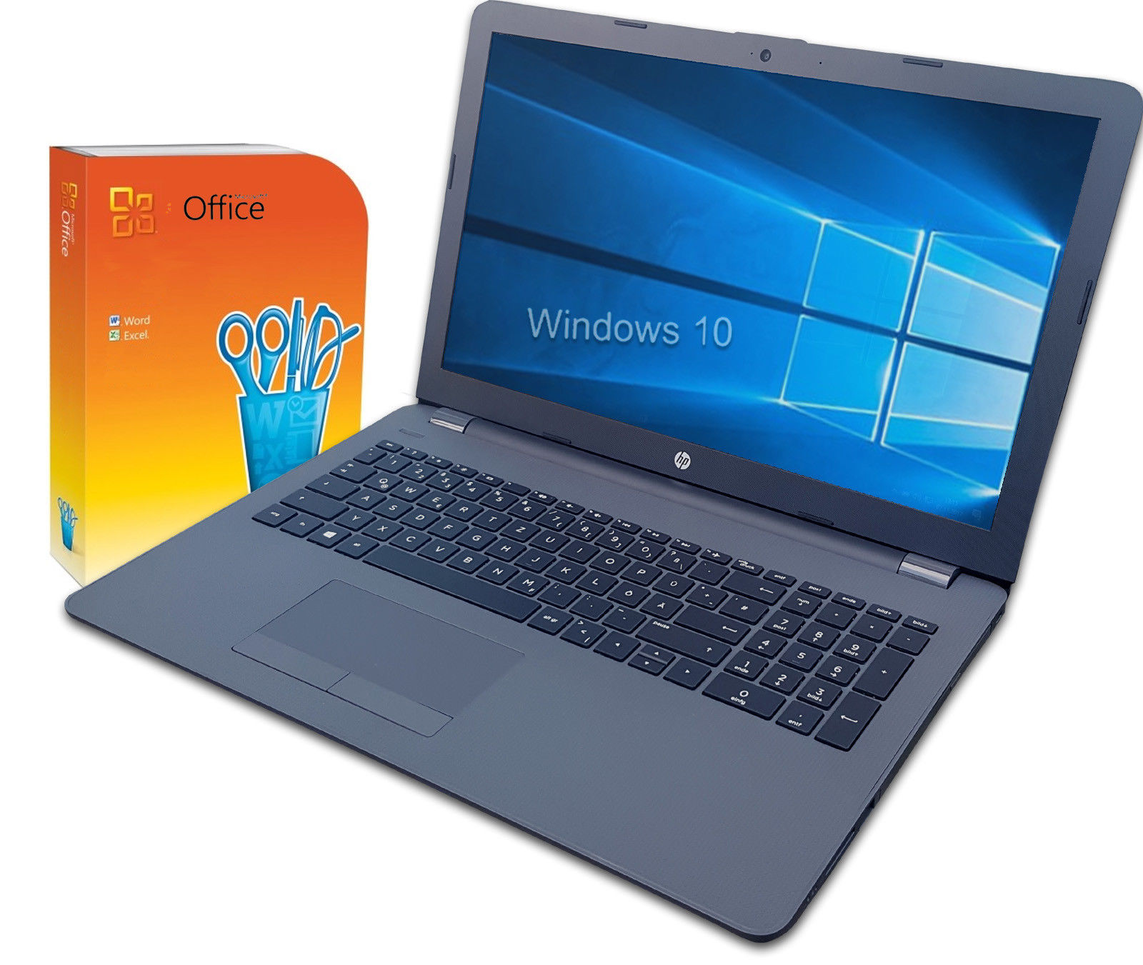 HP G6 Notebook 15,6Zoll - 4 x 2,56 - 8GB - 256GB - Full HD - Win10 - Office 2013